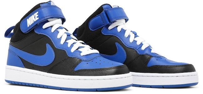 (JR) Nike Court Borough Mid 2 'Hitam Game Royal' DM8872-001 Cheap (JR) Nike Court Borough Mid 2 'Hitam Game Royal' DM8872-001