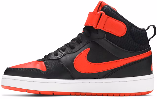 (Youth) Nike Court Borough Mid 2 'Bred' CD7782-003 Lookbook (Youth) Nike Court Borough Mid 2 'Bred' CD7782-003
