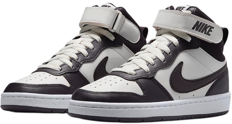 (Youth) Nike Court Borough Mid 2 'Burgundy White' CD7782-126 Lookbook (Youth) Nike Court Borough Mid 2 'Burgundy White' CD7782-126