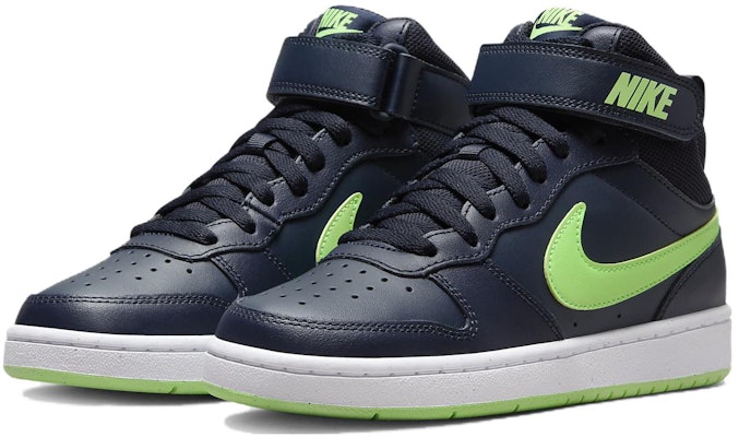 (JR) Nike Court Borough Mid 2 'Obsidiana Oscuro Lime Blast' CD7782-403 Lookbook (JR) Nike Court Borough Mid 2 'Obsidiana Oscuro Lime Blast' CD7782-403