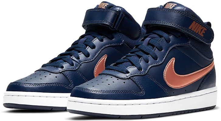 (JR) 나이키 코트 버로 미드 2 '네이비 메탈릭 레드 브론즈' CD7782-400 Lookbook (JR) 나이키 코트 버로 미드 2 '네이비 메탈릭 레드 브론즈' CD7782-400