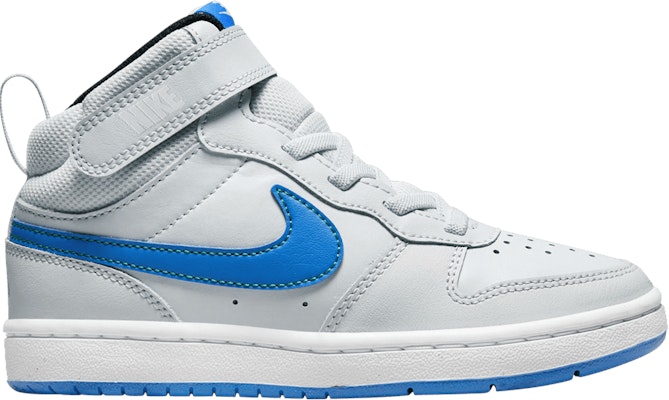 (JR) Nike Court Borough Mid 2 'Platino Puro Azul Foto' CD7783-012 Buy (JR) Nike Court Borough Mid 2 'Platino Puro Azul Foto' CD7783-012