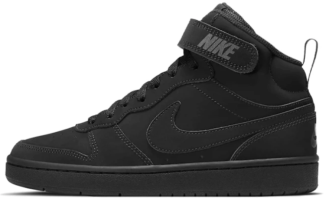 (JR) Nike Court Borough Mid 2 ''Triple Black'' Sneakers Zwart CW5867-001 Buy (JR) Nike Court Borough Mid 2 ''Triple Black'' Sneakers Zwart CW5867-001