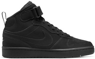 (JR) Nike Court Borough Mid 2 'Triple Black' Sepatu Sneakers Hitam Total CW5867-001 Order (JR) Nike Court Borough Mid 2 'Triple Black' Sepatu Sneakers Hitam Total CW5867-001