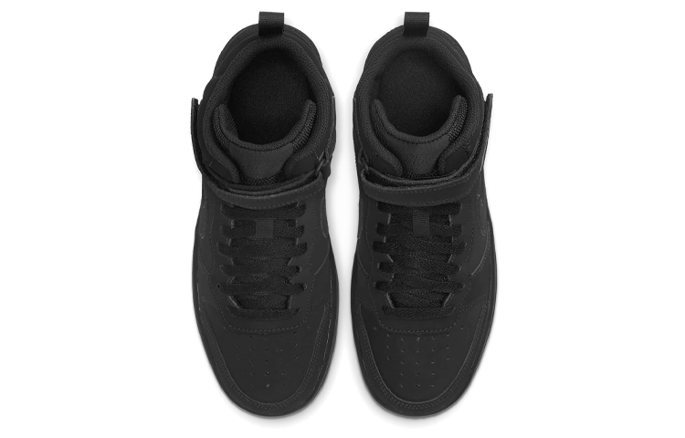 Purchase (JR) Nike Court Borough Mid 2 ''Triple Black'' Sneakers Zwart CW5867-001