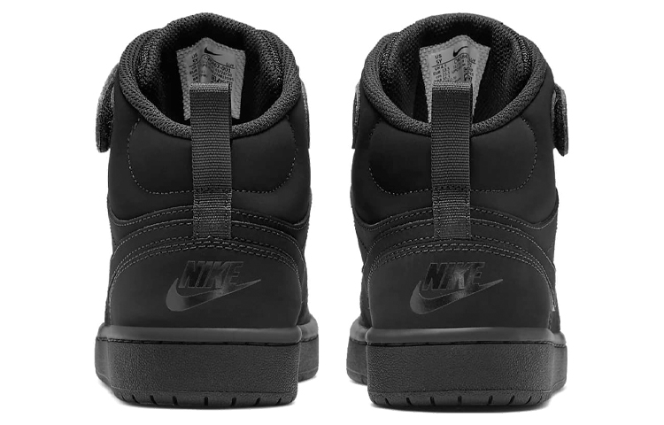 Details for (JR) Nike Court Borough Mid 2 ''Triple Black'' Sneakers Zwart CW5867-001