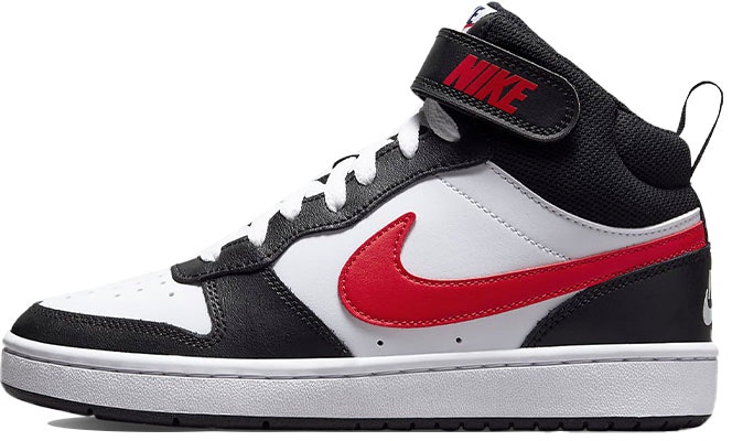 (Youth) Nike Court Borough Mid 2 'White Black University Red' DO5889-161 Buy (Youth) Nike Court Borough Mid 2 'White Black University Red' DO5889-161