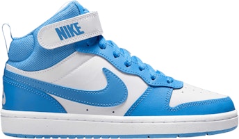 (Youth) Nike Court Borough Mid 2 'White Blue Beyond' CD7782-123 (Youth) Nike Court Borough Mid 2 'White Blue Beyond' CD7782-123