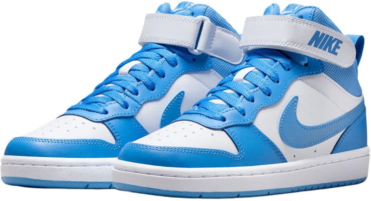(Youth) Nike Court Borough Mid 2 'White Blue Beyond' CD7782-123 Lookbook (Youth) Nike Court Borough Mid 2 'White Blue Beyond' CD7782-123