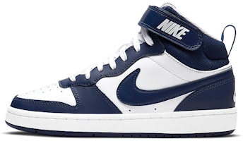(Youth) Nike Court Borough Mid 2 'White Signal Blue' CD7782-107 (Youth) Nike Court Borough Mid 2 'White Signal Blue' CD7782-107
