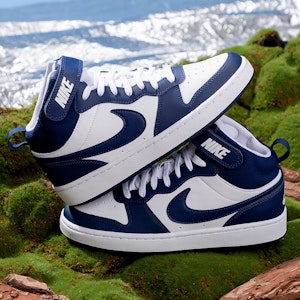 (JR) Nike Court Borough Mid 2 'Blanco Azul Señal' CD7782-107 Details for (JR) Nike Court Borough Mid 2 'Blanco Azul Señal' CD7782-107