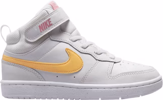 (Youth) Nike Court Borough Mid 2 'White Topaz Gold' CD7783-112 (Youth) Nike Court Borough Mid 2 'White Topaz Gold' CD7783-112
