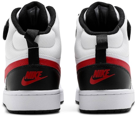 (Youth) Nike Court Borough Mid 2 'White University Red' CD7782-110 Details for (Youth) Nike Court Borough Mid 2 'White University Red' CD7782-110