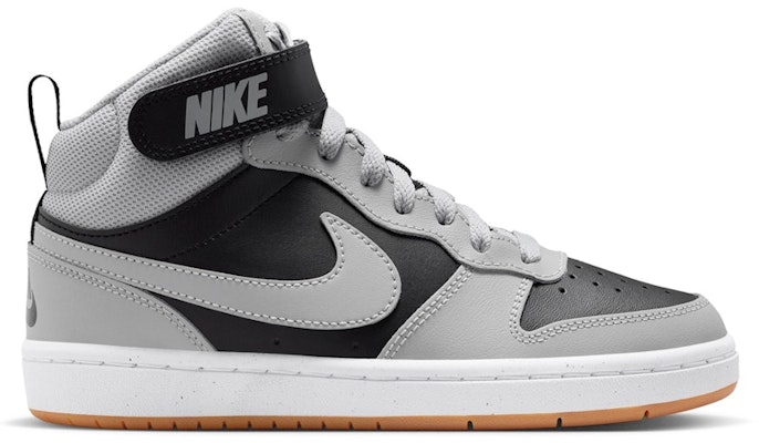 (JR) Nike Court Borough Mid 2 Hitam Kelabu Asap Cerah Gum CD7782-016 Buy (JR) Nike Court Borough Mid 2 Hitam Kelabu Asap Cerah Gum CD7782-016