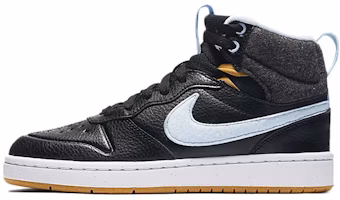 (Youth) Nike Court Borough Md 2 Boot Flt Black/Blue CD6145-001 (Youth) Nike Court Borough Md 2 Boot Flt Black/Blue CD6145-001