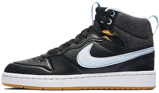 (JR) 나이키 코트 버로우 미드 2 부츠 블랙/블루 CD6145-001 Buy (JR) 나이키 코트 버로우 미드 2 부츠 블랙/블루 CD6145-001