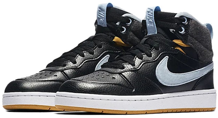 (JR) Nike Court Borough Md 2 Boot Flt Hitam/Biru CD6145-001 Lookbook (JR) Nike Court Borough Md 2 Boot Flt Hitam/Biru CD6145-001