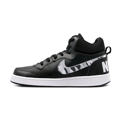 (Youth) Nike Court Borough Mid 'Black White Grey'
