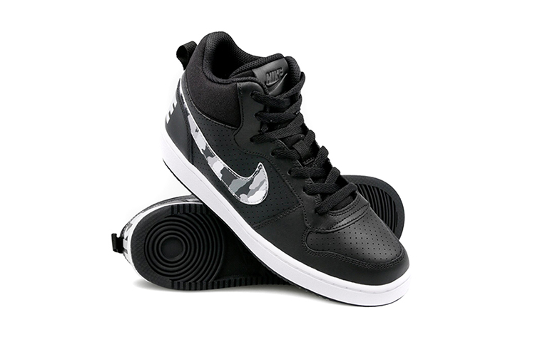 (Youth) Nike Court Borough Mid 'Black White Grey' 圖 3