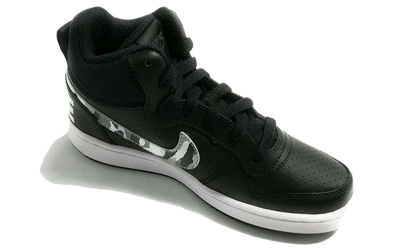 (Youth) Nike Court Borough Mid 'Black White Grey' 圖 4