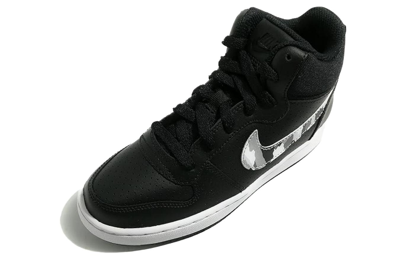 (Youth) Nike Court Borough Mid 'Black White Grey' 圖 5