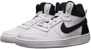 Lookbook (JR) Nike Court Borough 中筒白黑 經典籃球鞋 839977-101