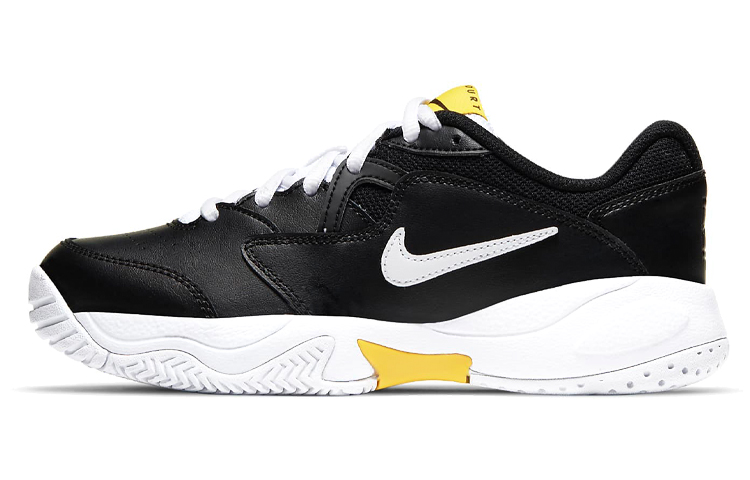 (Youth) Nike Court Jr. Lite 2 'Black Yellow White' CD0440-002
