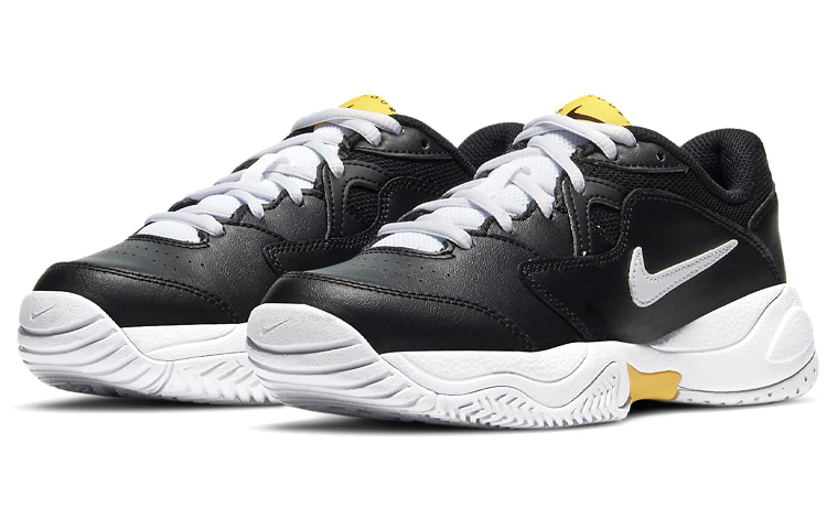 Lookbook (JR) Nike Court Jr. Lite 2 ''Noir Jaune Blanc'' CD0440-002