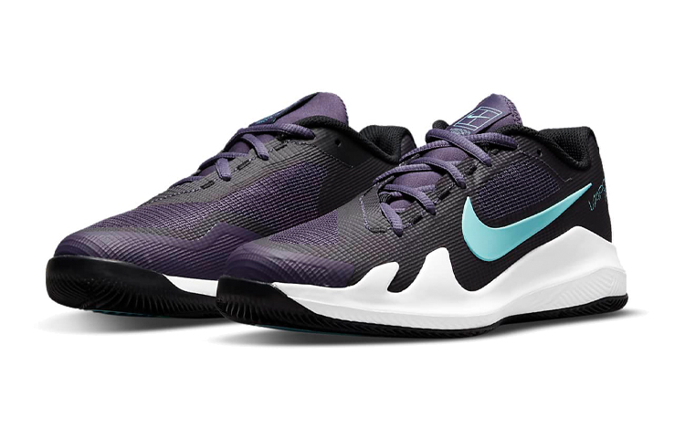 Lookbook 大童 Nike Court Jr. Vapor Pro 透氣防滑 低筒運動網球鞋 深紫藍