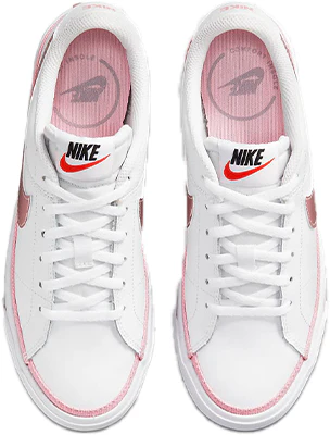 (JR) Nike Court Legacy 'Blanco Rosa Glaseado' DA5380-110 Shop (JR) Nike Court Legacy 'Blanco Rosa Glaseado' DA5380-110