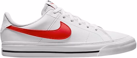 (Youth) Nike Court Legacy 'White University Red' DA5380-105 (Youth) Nike Court Legacy 'White University Red' DA5380-105