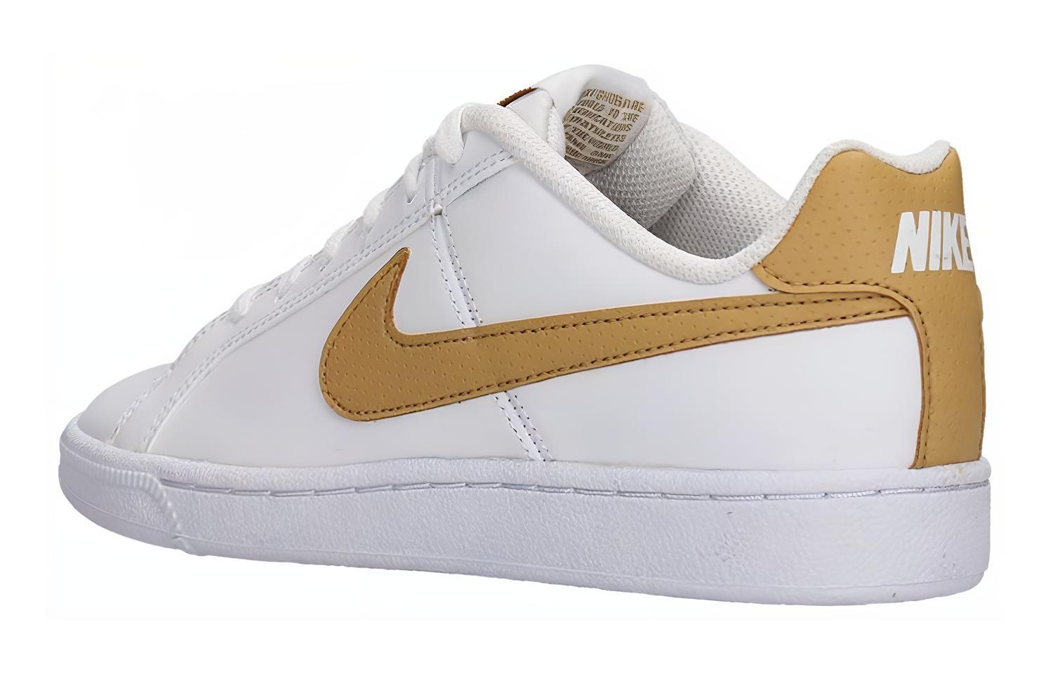 (Youth) Nike Court Royale Sneakers White/Gold 圖 3