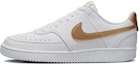 Buy (JR) Nike Court Vision Low Next Nature 'Putih Emas Metalik' DH3158-105