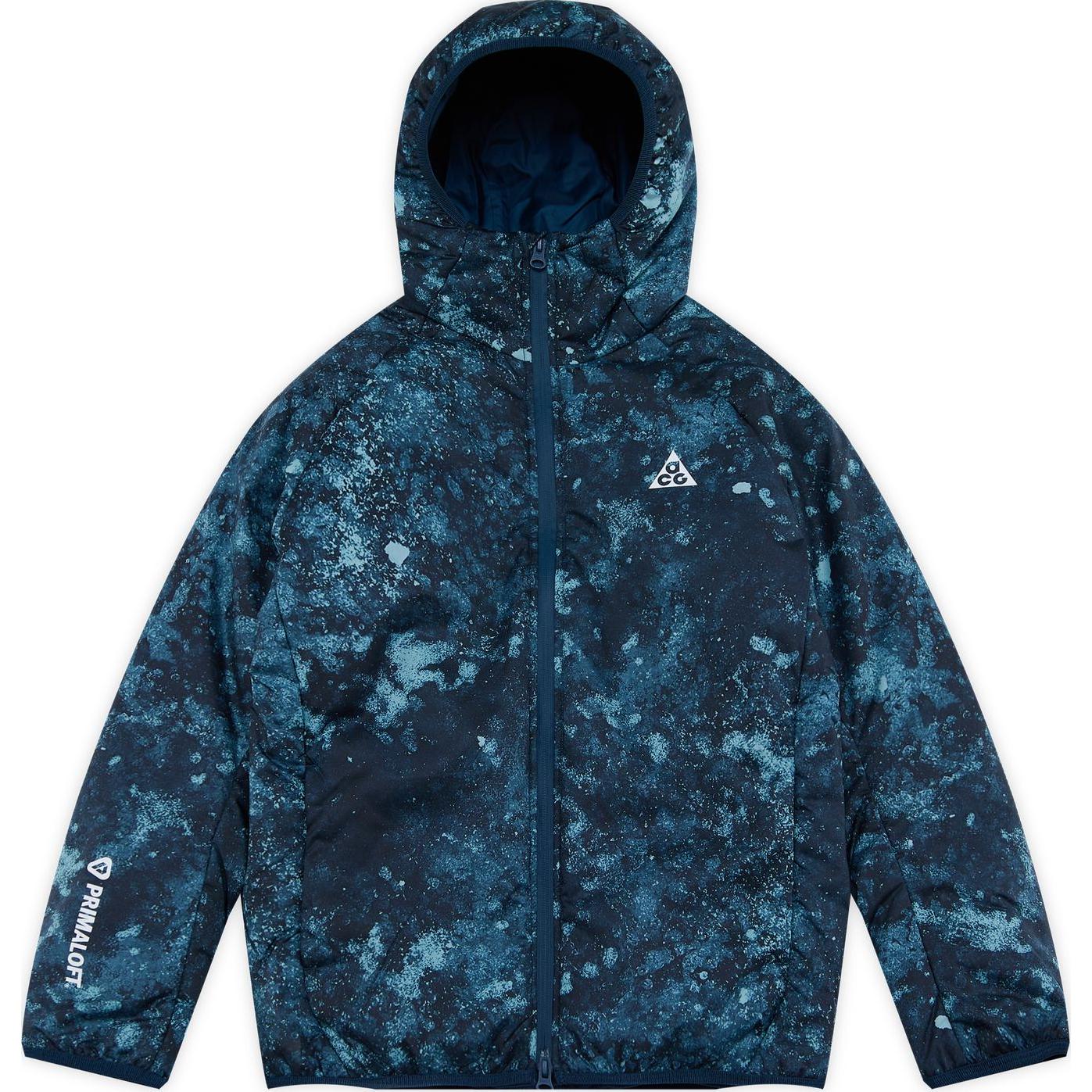(Youth) Nike Denim Blue Hooded Jacket - Youth Comfort & Relaxed Fit FV0410-464