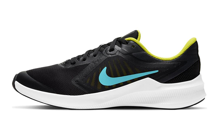 (Youth) Nike Downshifter 10 Low-Top Black/Blue/Green CJ2066-009
