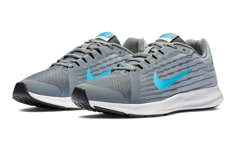 Lookbook (JR) Nike Downshifter 8 Lage Sneakers Grijs/Blauw 922853-012