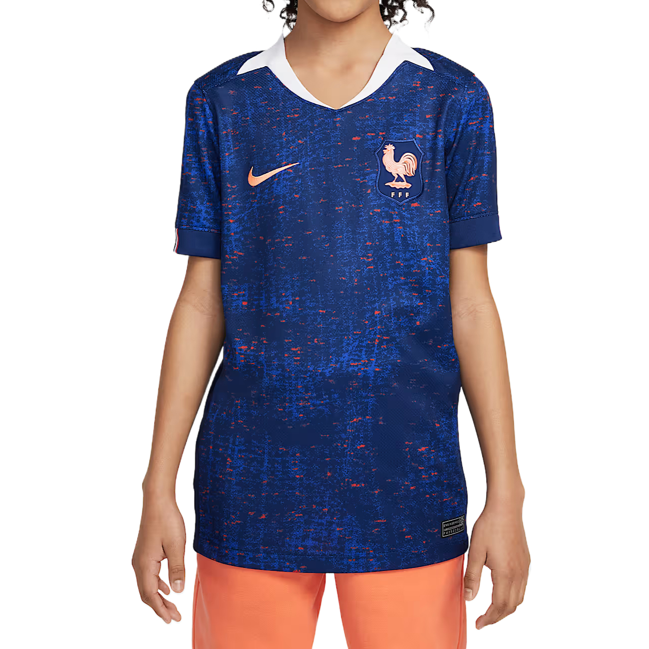 (Youth) Nike Dri-Fit Youth France 2025 Home Fan Jersey - Stylish, Comfy Short-Sleeve Tee FZ9199-492