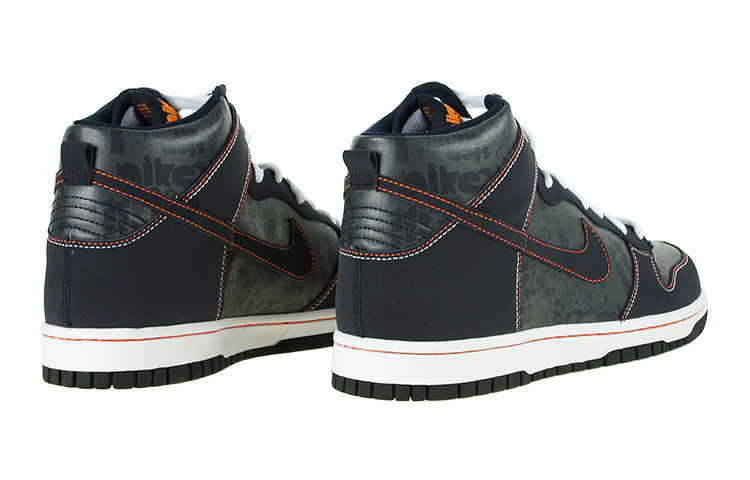 Shop (JR) 나이키 덩크 하이 "다크 그레이 오렌지" 308319-042