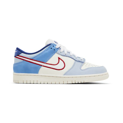 (Youth) Nike Dunk Low 'Armory Blue Red Mesh'