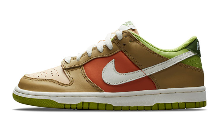 (Youth) Nike Dunk Low 'Brown Green' DV9108-711