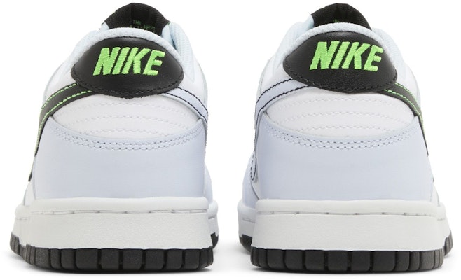 (JR) Nike Dunk Low 'Gris Green Strike' FB9109-107 Details for (JR) Nike Dunk Low 'Gris Green Strike' FB9109-107