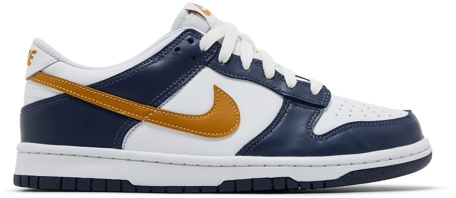 (Youth) Nike Dunk Low 'Midnight Navy Wheat' FB9109-111 Buy (Youth) Nike Dunk Low 'Midnight Navy Wheat' FB9109-111