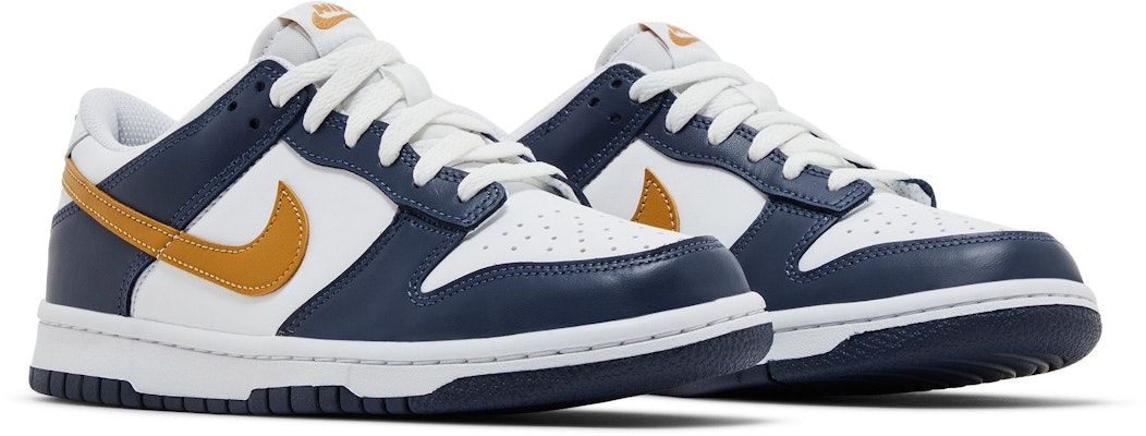 (Youth) Nike Dunk Low 'Midnight Navy Wheat' FB9109-111 Cheap (Youth) Nike Dunk Low 'Midnight Navy Wheat' FB9109-111