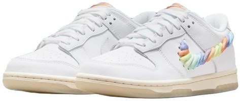 (JR) Nike Dunk Low 'Tali Pelangi Swoosh' FN4862-100 Lookbook (JR) Nike Dunk Low 'Tali Pelangi Swoosh' FN4862-100