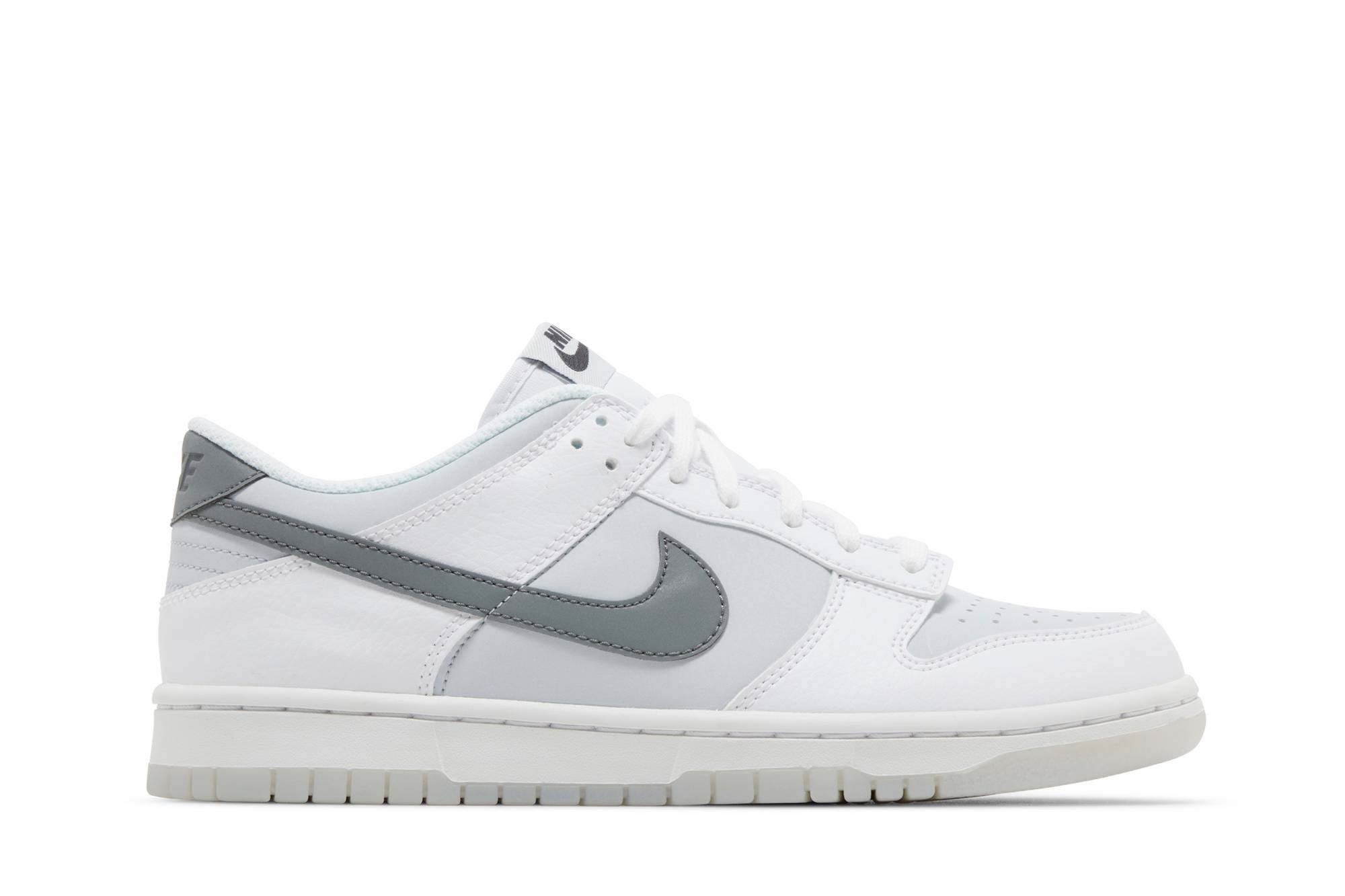 Buy (JR) Nike Dunk Low 'Reflective Swoosh' - Swoosh Reflektif FV0365-100