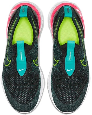 (JR) Nike Epic Phantom React Flyknit 'Hitam Hyper Jade' BV1370-073 Lookbook (JR) Nike Epic Phantom React Flyknit 'Hitam Hyper Jade' BV1370-073