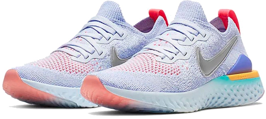 Nike Epic React Flyknit 2 減震防滑耐磨 低筒 跑步鞋 女款 藍粉 Lookbook Nike Epic React Flyknit 2 減震防滑耐磨 低筒 跑步鞋 女款 藍粉