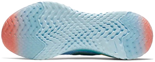Details for Nike Epic React Flyknit 2 減震防滑耐磨 低筒 跑步鞋 女款 藍粉