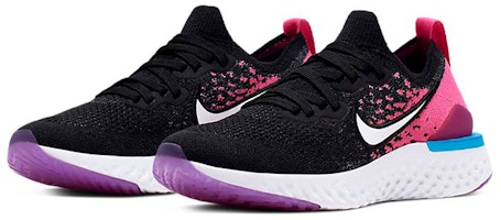 (JR) Nike Epic React Flyknit 2 'Hitam Pink Blast' AQ3243-016 Lookbook (JR) Nike Epic React Flyknit 2 'Hitam Pink Blast' AQ3243-016