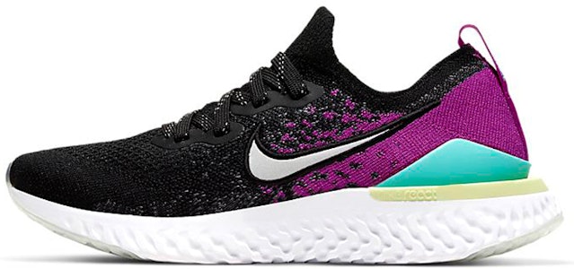 (JR) ナイキ エピック リアクト フライニット 2 "ブラック/パープルオーロラ" AQ3243-008 Buy (JR) ナイキ エピック リアクト フライニット 2 "ブラック/パープルオーロラ" AQ3243-008